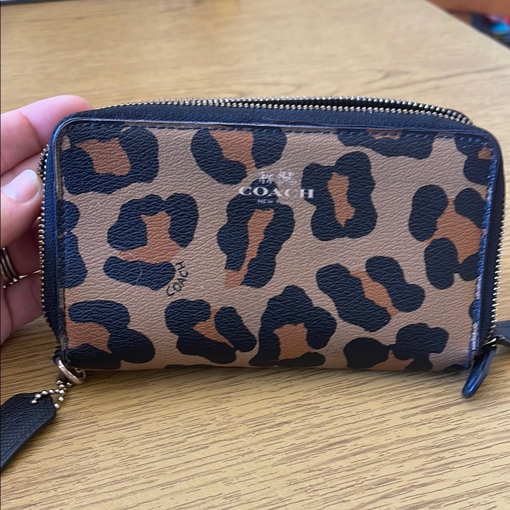 Coach Leopard Print Wallet